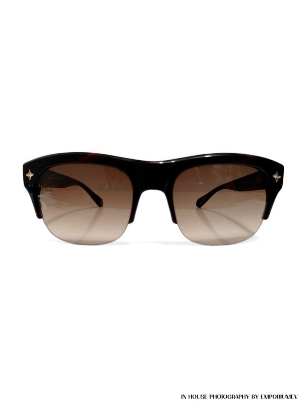 Balmain Paris BL 2010 002 Tortoise Gradient Brown Sunglasses